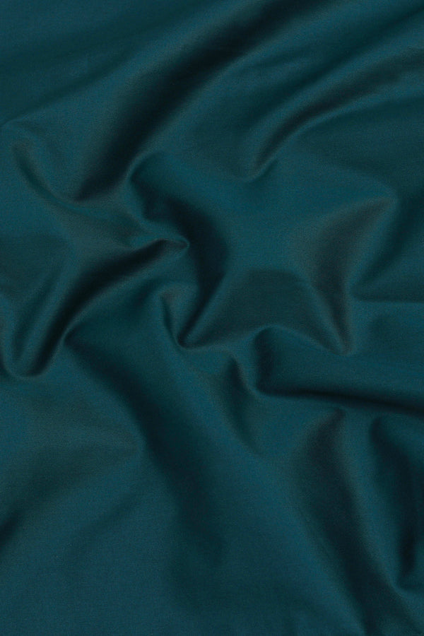 Castleton green cotton satin shirt