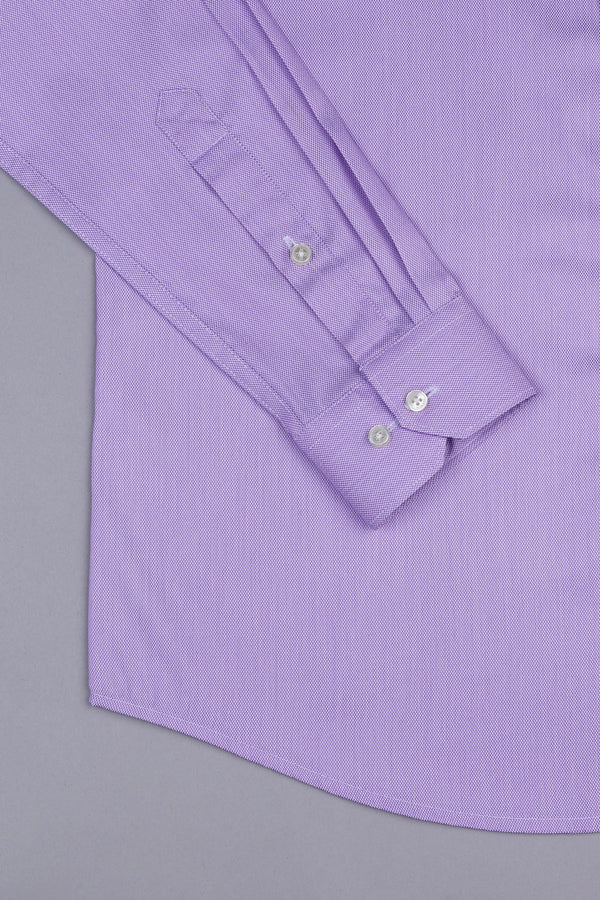 French violet dobby texture shirt