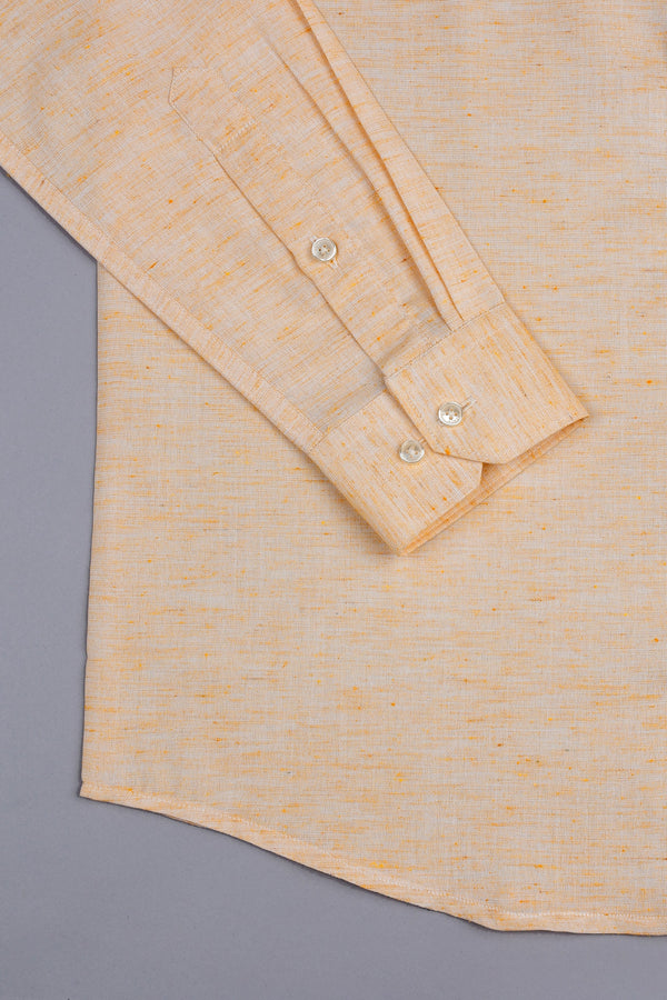 Vivid yellow amsler linen shirt