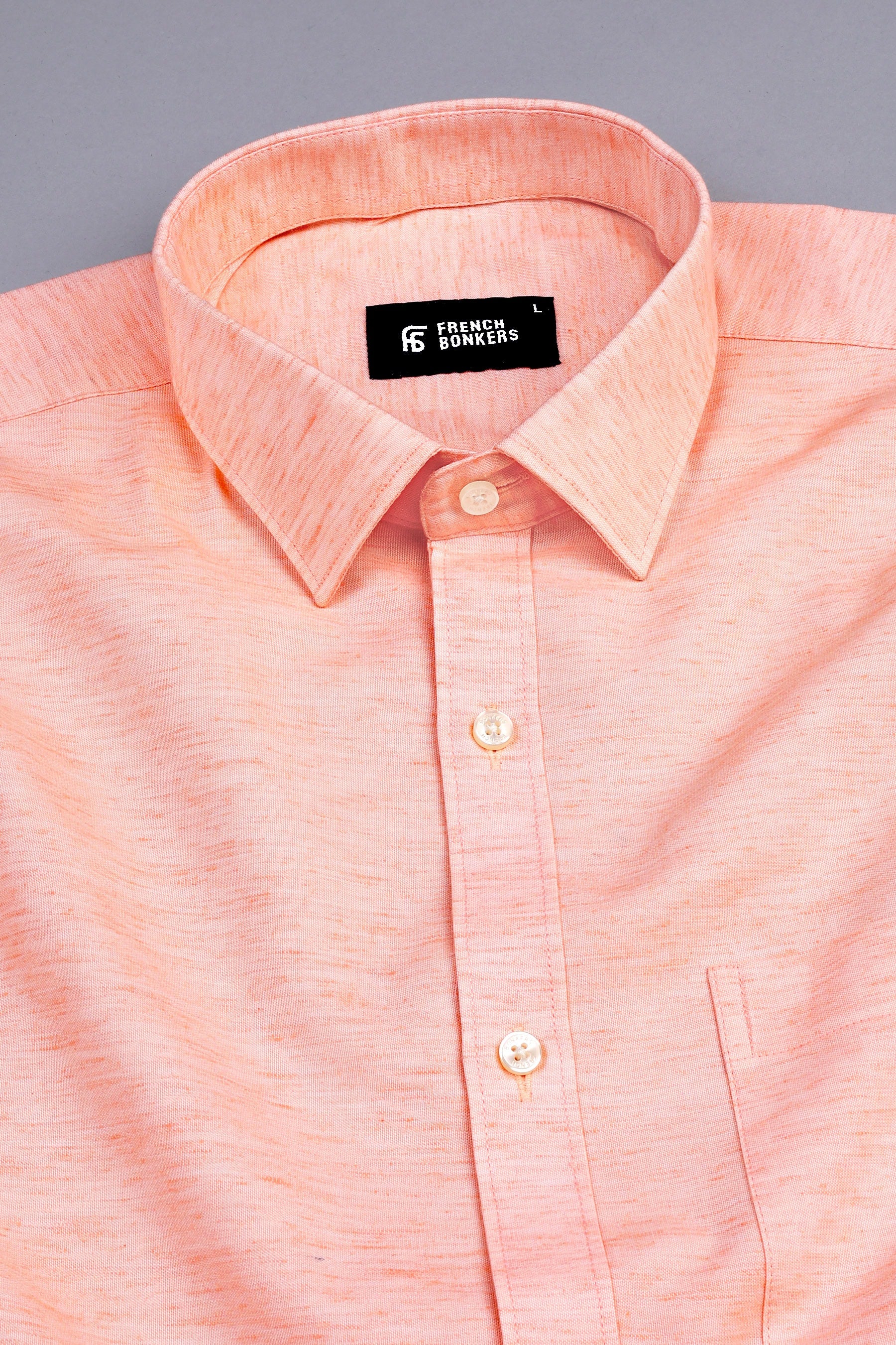 Light Mango Tango solid shirt