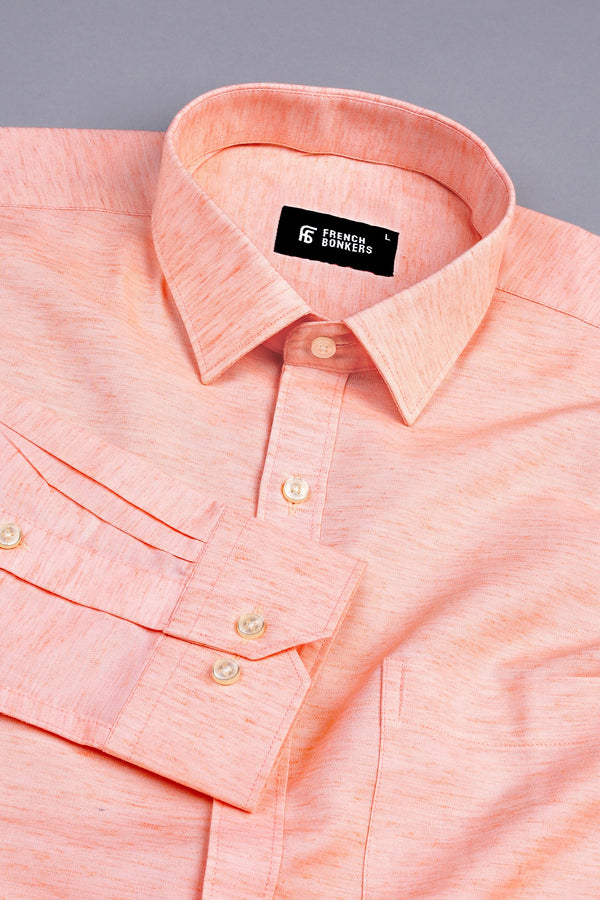 Light Mango Tango solid shirt