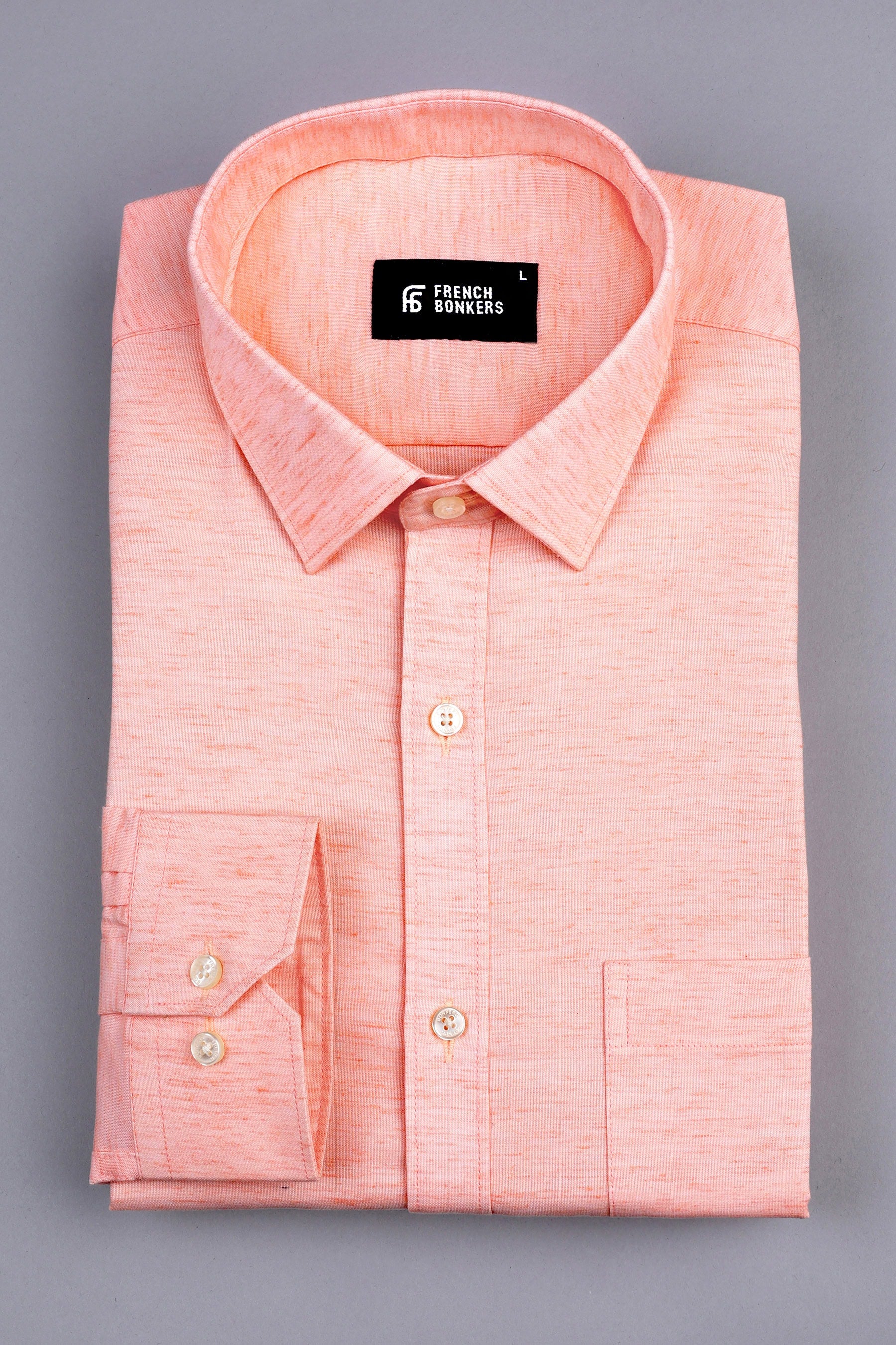 Light Mango Tango solid shirt