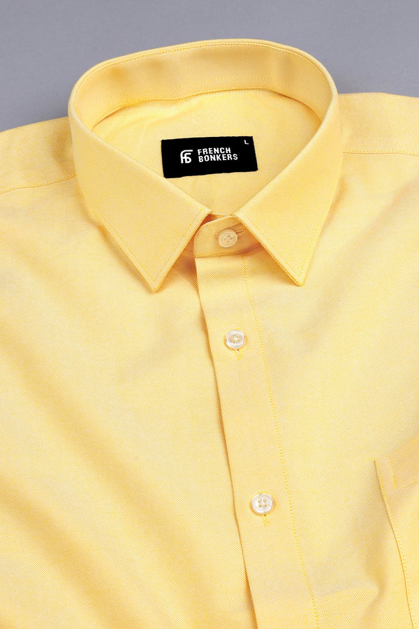 Shandy Yellow oxford cotton shirt