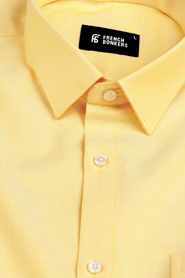 Shandy Yellow oxford cotton shirt