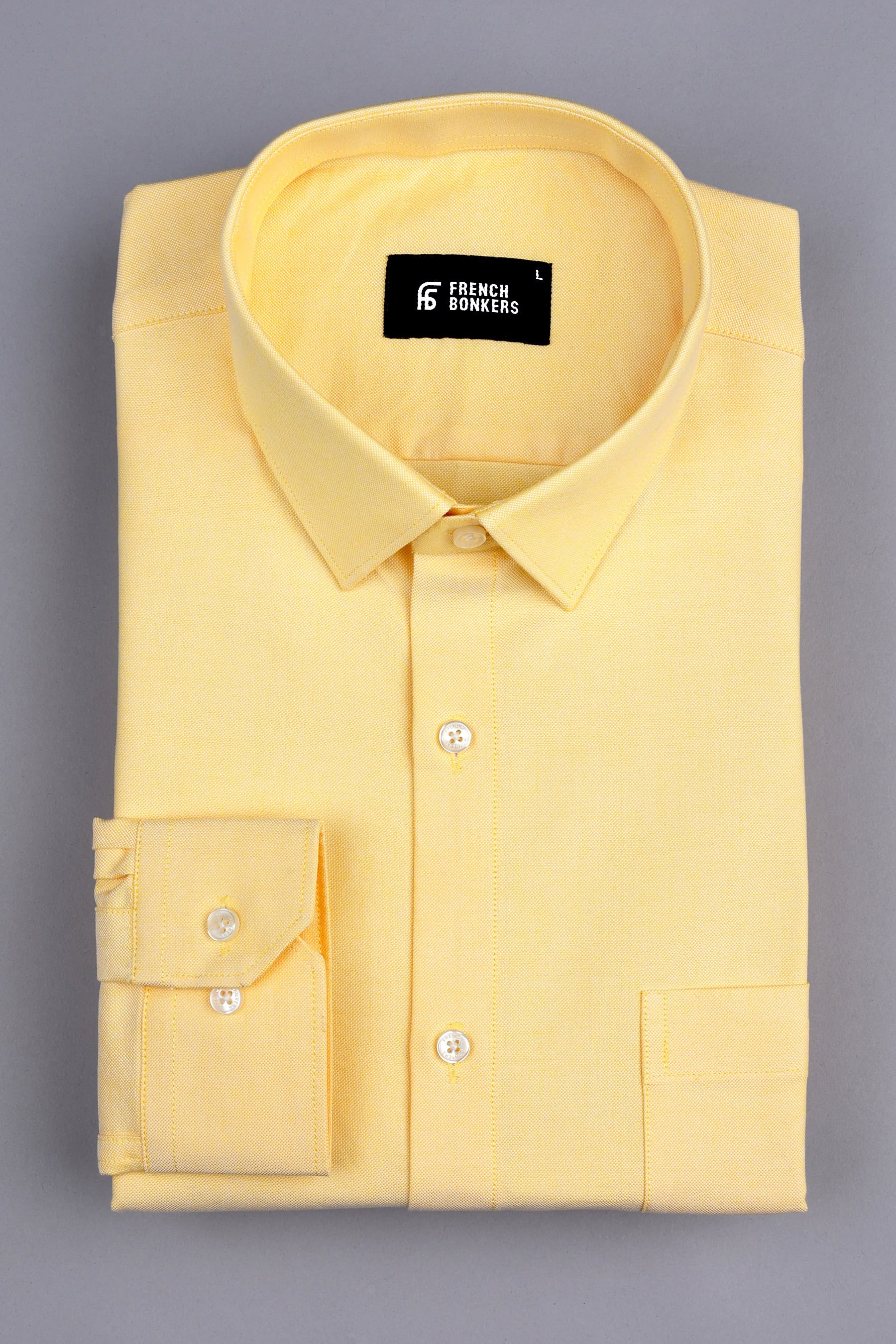 Shandy Yellow oxford cotton shirt