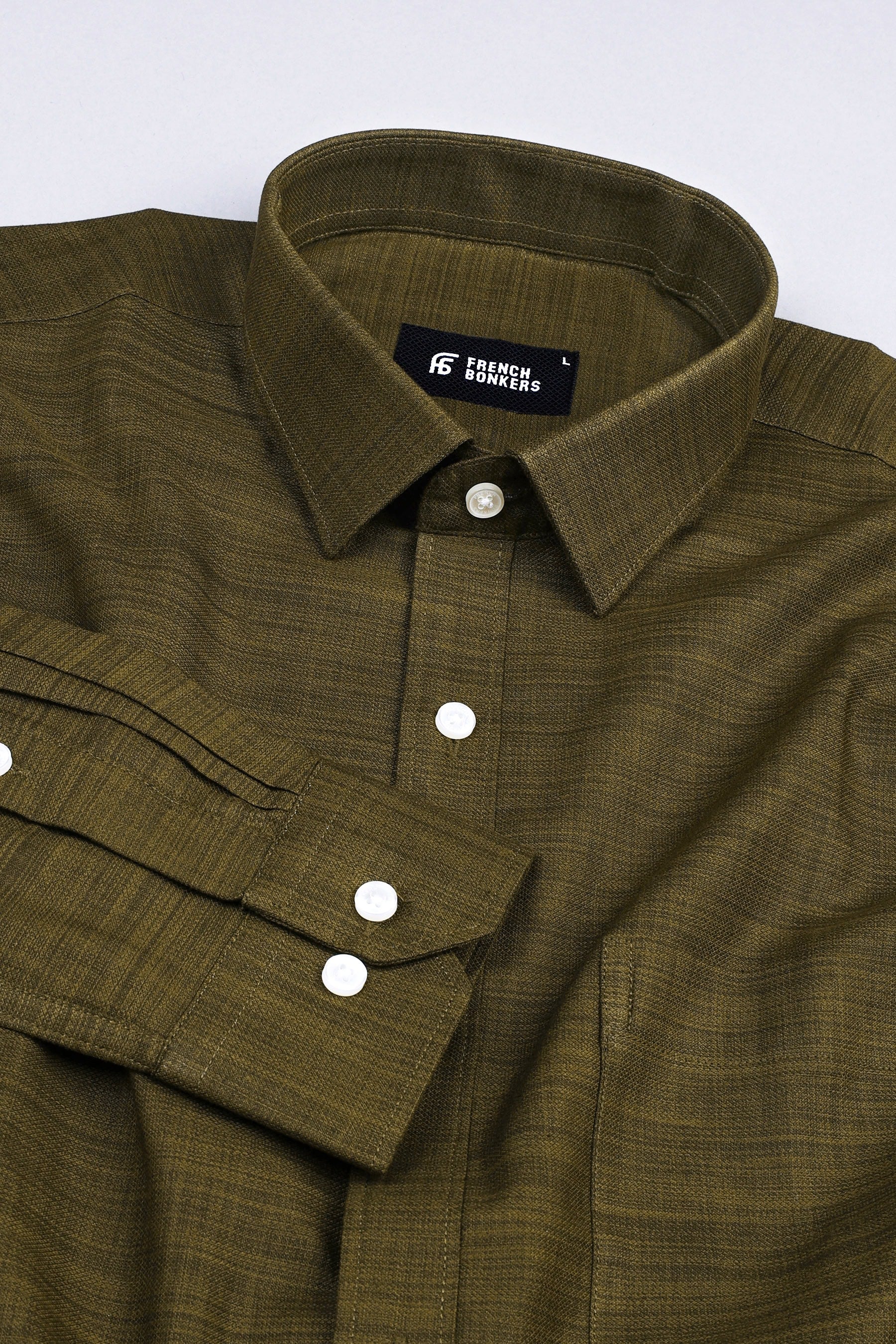 Gorillaz green amsler linen cotton shirt