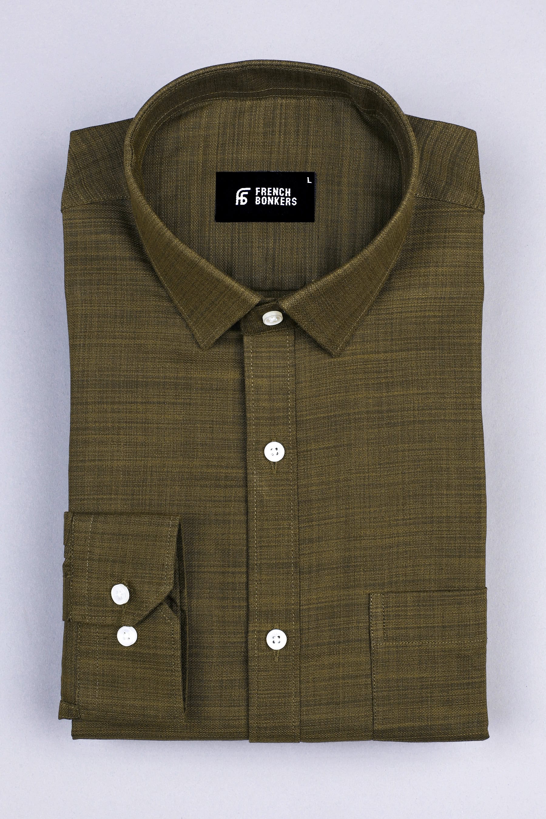 Gorillaz green amsler linen cotton shirt