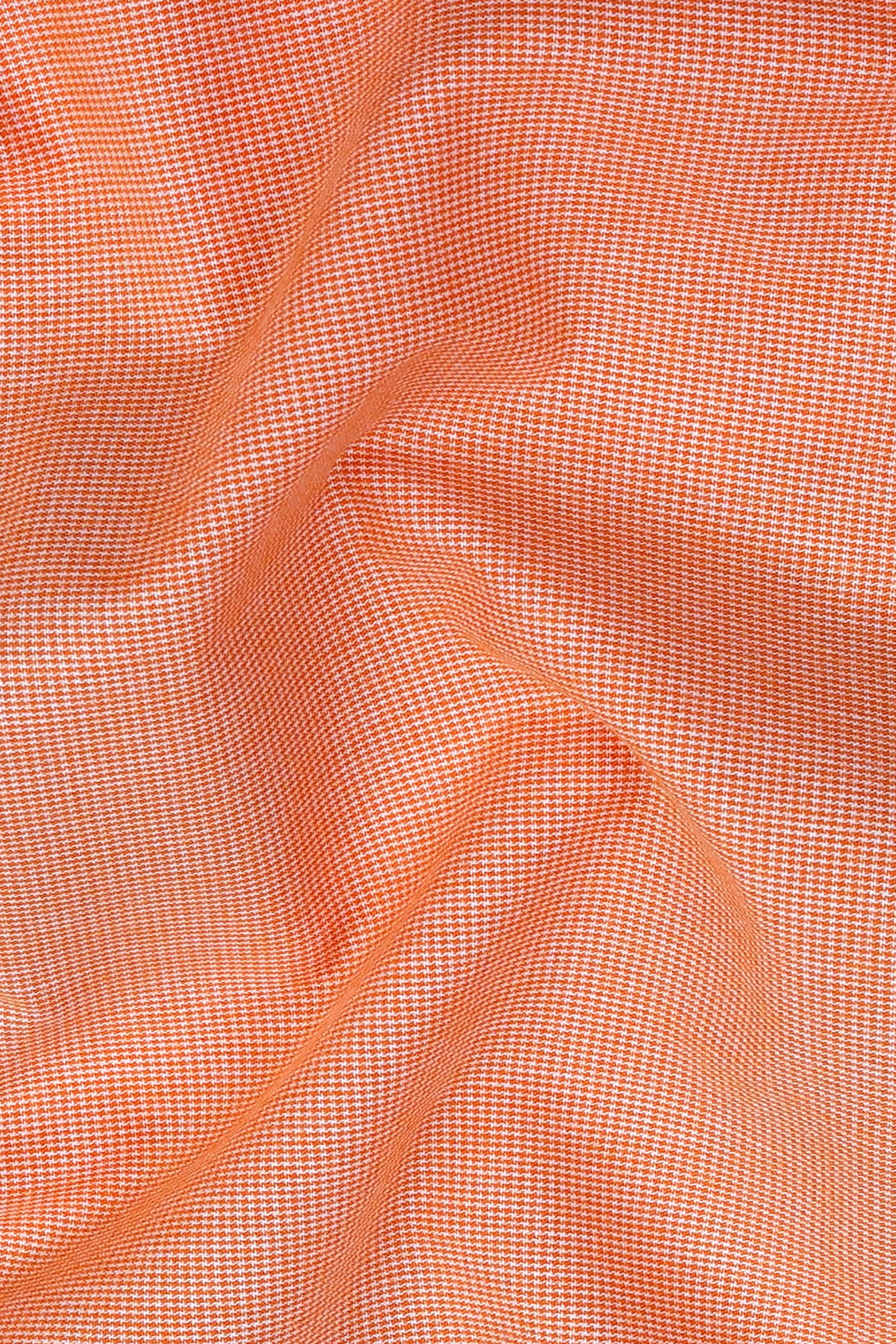 Graceful Orange houndstooth shirt