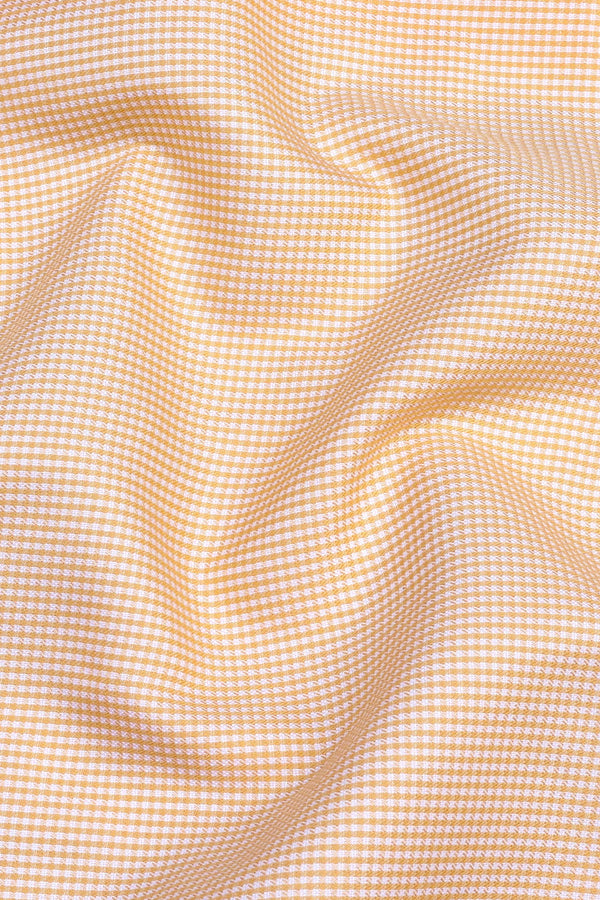 Dapper Orange mini check shirt