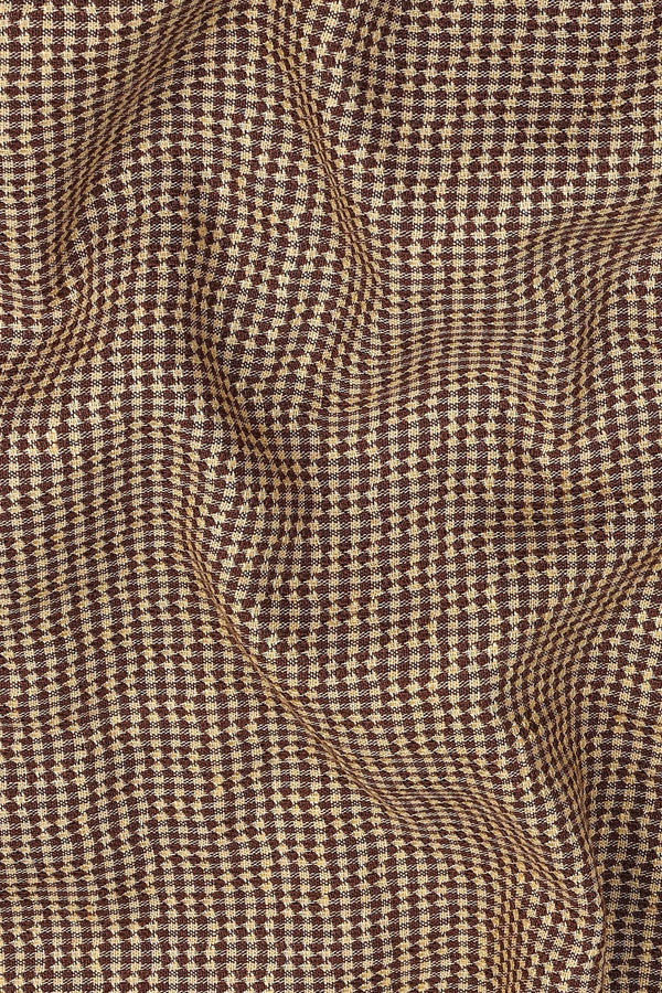 Dark with Light brown ruff check style shirt