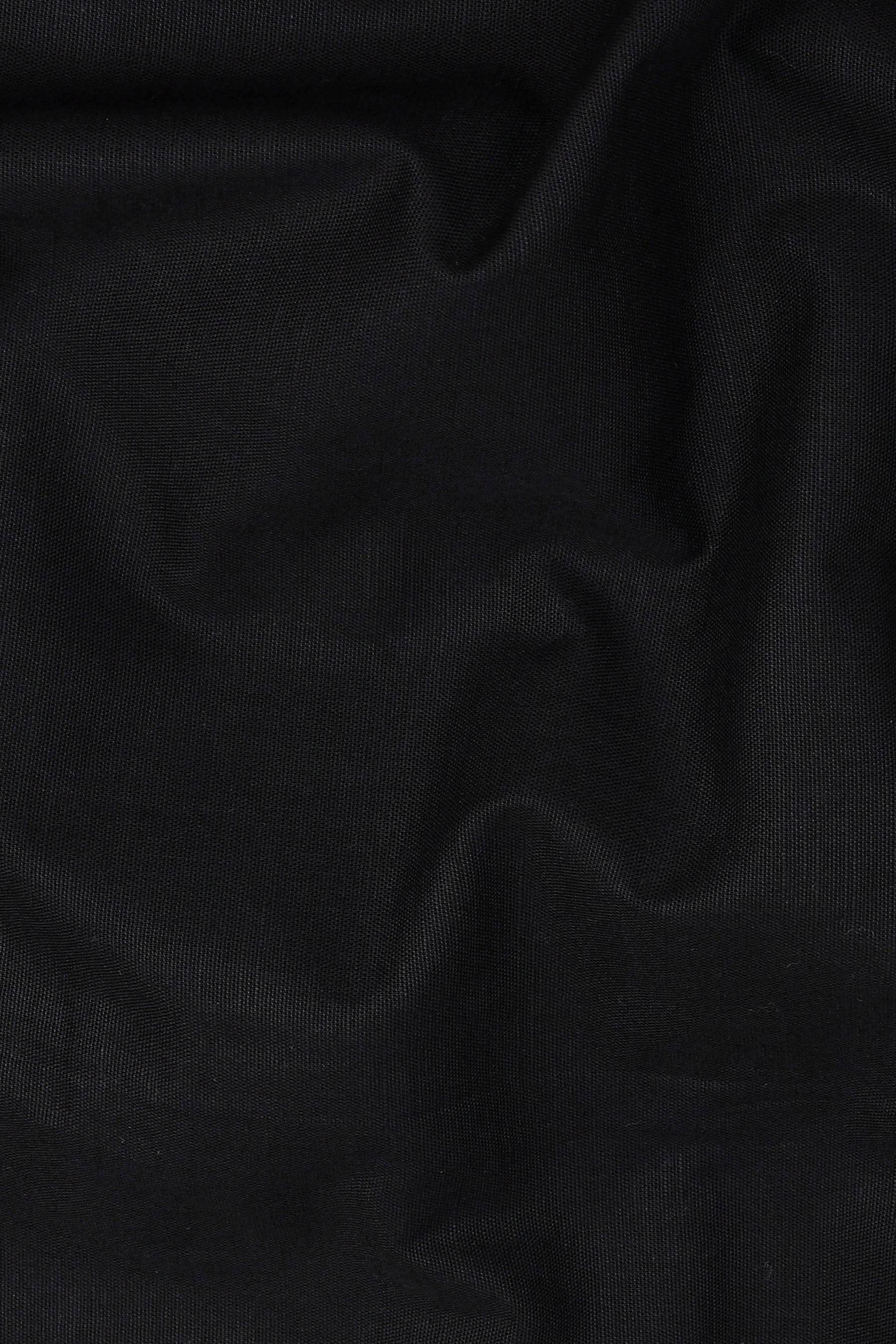 Metal black cotton linen shirt