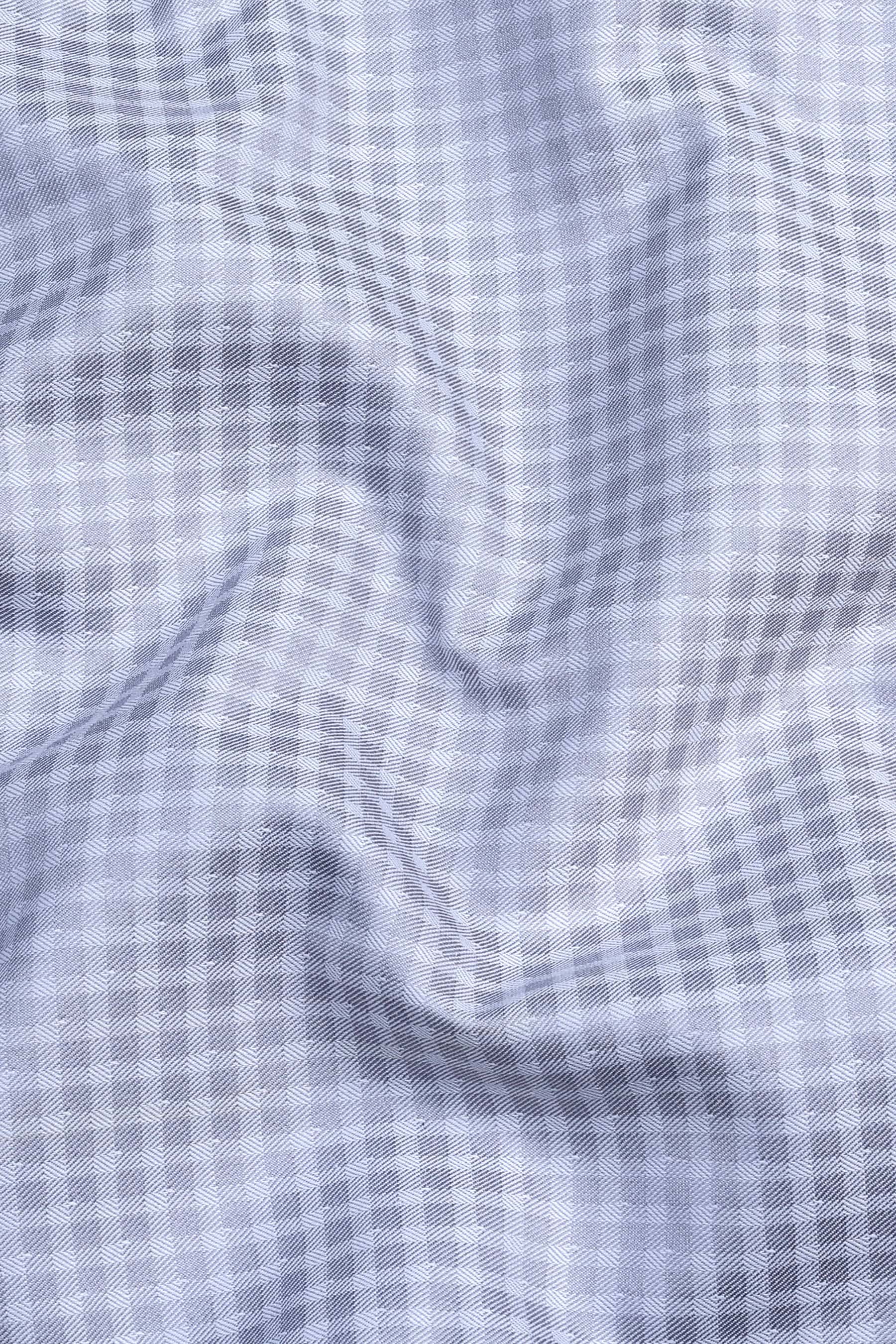 Lumina light grey check shirt