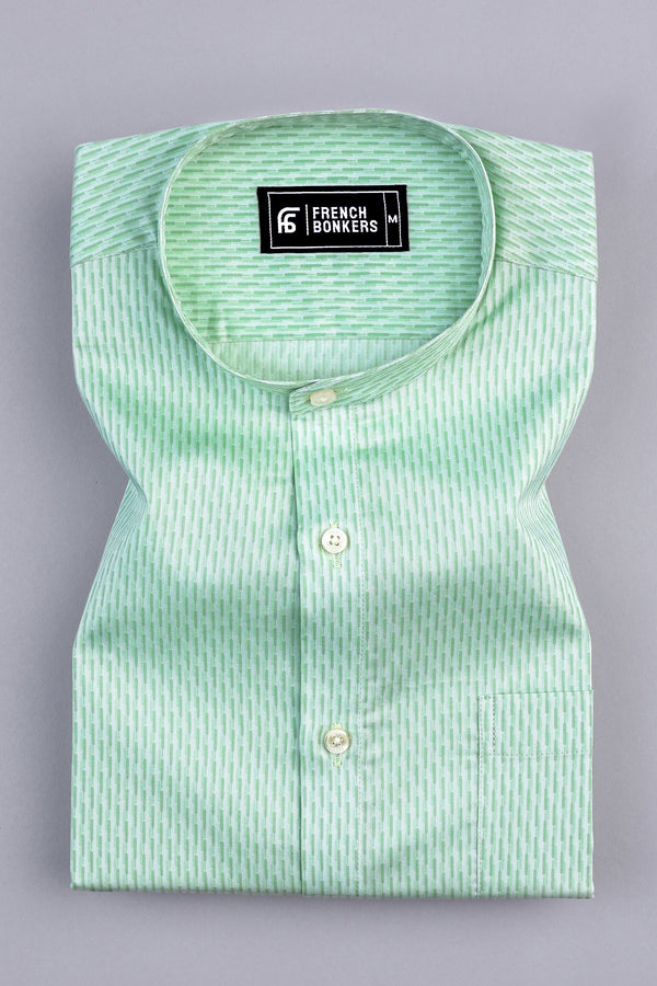 Light green candy shape cotton shirt