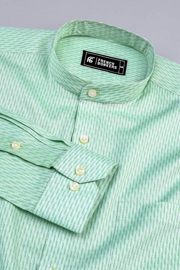 Light green candy shape cotton shirt